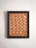 11x14 Vegetable-Tanned Leather Fan Pattern Wall Art | Sculptures by Leather Spring Studio