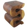 Haussmann® Wood BIG Wave Verve Accent Snake Table 14x14x20 | Side Table in Tables by Haussmann®