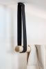 Black Leather Suspension Strap | Storage by Keyaiira | leather + fiber | Artist Studio in Santa Rosa. Item composed of leather