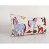 Suzani Long Lumbar Pillow Case Fashioned from a Mid-20th Cen | Cushion in Pillows by Vintage Pillows Store