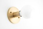 Minimalist Lighting - Model No. 2057 | Sconces by Peared Creation. Item made of brass with glass