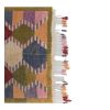 1970 Vintage Handmade Turkish Small Shaggy Tulu Rug 3'7'' X | Area Rug in Rugs by Vintage Pillows Store