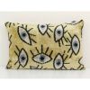 Silk Ikat Eye Pillow Pillow Cover 16" x 24" | Sham in Linens & Bedding by Vintage Pillows Store. Item composed of fabric and fiber