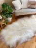 Ivory Icelandic Quad (4-pelt) Sheepskin | Area Rug in Rugs by East Perry. Item composed of wool and fiber