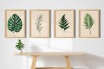 Botanical Wall Art Print Set of 17, Minimalist Plant Prints, Neutral Green Gallery Wall, Printable Botanical Posters, Digital Download Decor | Digital Art in Art & Wall Decor by Colorize Paper Studio