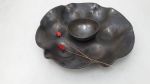 Black Ceramic Seder Plate Set for Passover | Platter in Serveware by YomYom