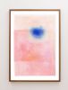 Mid Century Modern Wall Art Print, Abstract Pink Artwork | Prints by Capricorn Press. Item composed of paper in minimalism or mid century modern style