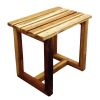 Haussmann® Teak Teak Spa Stool ST 18 L x 12 W x 16 in H Teak | Chairs by Haussmann®