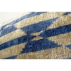 Pale blue Uzbek Ikat Velvet Pillowcase - Hand loomed Silk | Sham in Linens & Bedding by Vintage Pillows Store. Item composed of cotton & fiber
