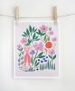 Garden Girl Print | Prints by Leah Duncan. Item composed of paper compatible with mid century modern and contemporary style