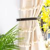 Leather Curtain Tieback [Flag End] | Strap in Storage by Keyaiira | leather + fiber | Artist Studio in Santa Rosa. Item made of leather