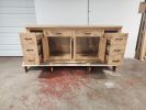 Model 1095 - Custom Double Sink Vanity | Countertop in Furniture by Limitless Woodworking. Item composed of maple wood in mid century modern or contemporary style