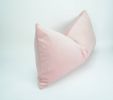 blush velvet pillow cover // blush pink velvet cushion case | Pillows by velvet + linen