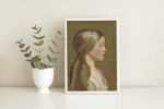 Portrait of Woman in Vintage Style/Female Art Print | Prints in Paintings by Melissa Mary Jenkins Art. Item in country & farmhouse or traditional style