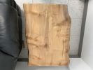 Live Edge Accent Table with Steel Hairpin Legs | Side Table in Tables by Carlberg Design. Item composed of maple wood compatible with minimalism and rustic style