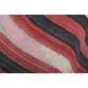 Hand-Woven Pink, Orange, Black and Yellow Color Turkish | Runner Rug in Rugs by Vintage P. Item made of fabric