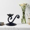 Cadence Candlestick | Handcrafted Curved Metal Candle Holder | Decorative Objects by edecra
