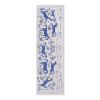Silk Suzani Blue Table Runner, Animal Pictorial Silk on Silk | Tablecloth in Linens & Bedding by Vintage Pillows Store