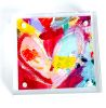 Acrylic Block Heart Painting: Loud Love (No. 10 of 10) | Mixed Media in Paintings by carrie song