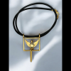 Gold Plated Angel Pendant | Sculptures by YENNY COCQ