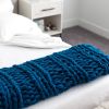 Arm Knit Ribbed Blanket DIY KIT | Linens & Bedding by Flax & Twine. Item made of fabric