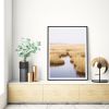 New England coastal photography, 'Salt Marsh' (Vertical) | Photography by PappasBland. Item made of paper works with contemporary & coastal style