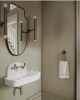 Midcentury design Carrara Marble Sink with Backsplash | Water Fixtures by AYMARBLEDESIGN LLC