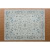 Lucerne Blue Wool Handknotted Rug | Area Rug in Rugs by Organic Weave Shop. Item composed of fiber