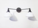 Bathroom Vanity Wall Sconce - Matte Black Light - Mid | Sconces by Retro Steam Works. Item composed of metal