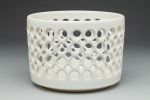 Small Cylindrical Lace Bowl - White | Decorative Objects by Lynne Meade