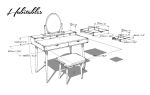 Solid Walnut Vanity, Dressing Table, Desk | Tables by Manuel Barrera Habitables. Item made of oak wood
