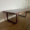 Mid-Century Modern Tile-Top-Coffee Table — Solid Black Walnut | Tables by Warnkestudio