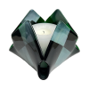 Green Checkerboard Glass Decor | Candle Holder in Decorative Objects by Sand & Iron