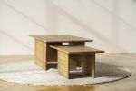 "Arch Nesting" Coffee Tables | Tables by THE IRON ROOTS DESIGNS. Item composed of oak wood