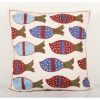 Animal Needlepoint Pillow, Window Seat Cushion, Square | Pillows by Vintage Pillows Store. Item composed of cotton