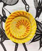 Large Yellow Woven African Basket | Serveware by Reflektion Design