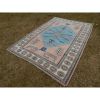 Mid-Century Vintage Handmade Turkish Kars Rug 5'4'' x 7'9'' | Area Rug in Rugs by Vintage Pillows Store. Item composed of cotton
