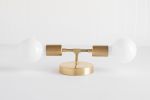 Gold Wall Sconce - Modern Wall Lamp - Model No. 5301 | Sconces by Peared Creation. Item made of brass & glass
