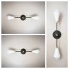 Industrial White, Black & Gold Light - Modern Sconce - Raw | Sconces by Retro Steam Works