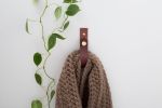 Medium Leather Snap Wall Strap [V'ed End] | Storage by Keyaiira | leather + fiber | Artist Studio in Santa Rosa. Item composed of leather