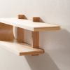 Handmade Bent Wood Wall Shelf: Mid Century Modern Floating Bookshelf | Shelving in Storage by Spacecraft Furnishing