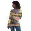 Unisex Sweatshirt - The Hearth Quilt - Folk Geometric Art | Work by Eman's Gallery