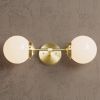 Sheridan - Wall Sconce Vanity Mid-Century Modern Lighting | Sconces by Illuminate Vintage. Item made of brass & glass