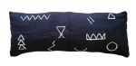 Tiye Handwoven Long Cotton Lumbar Pillow Cover | Cushion in Pillows by Mumo Toronto. Item made of cotton compatible with boho and minimalism style