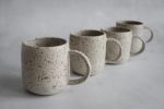 Set of 2: Speckled mug - handmade wheel thrown stoneware | Drinkware by Laima Ceramics. Item composed of stoneware in minimalism style