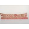 Extra Long Pink Turkish Carpet Rug Pillow Cover, Faded | Sham in Linens & Bedding by Vintage Pillows Store. Item made of cotton & fiber