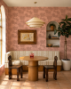 Gingko Vignette Wallpaper, peach | Wall Treatments by Samantha Santana Wallpaper & Creative Studio