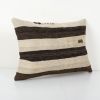 Vintage Kilim Pillowcase Throw Rug Pillow,  Striped Lumbar K | Cushion in Pillows by Vintage Pillows Store