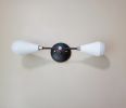 Modern Wall Sconce - Mid Century Wall Light - Black White | Sconces by Retro Steam Works. Item composed of metal compatible with mid century modern and modern style