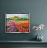 Flower Rows | Oil And Acrylic Painting in Paintings by Checa Art. Item made of canvas & synthetic